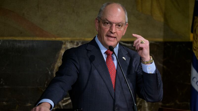 FILE - Louisiana Gov. John Bel Edwards speaks about the investigation into the death of Ronald...