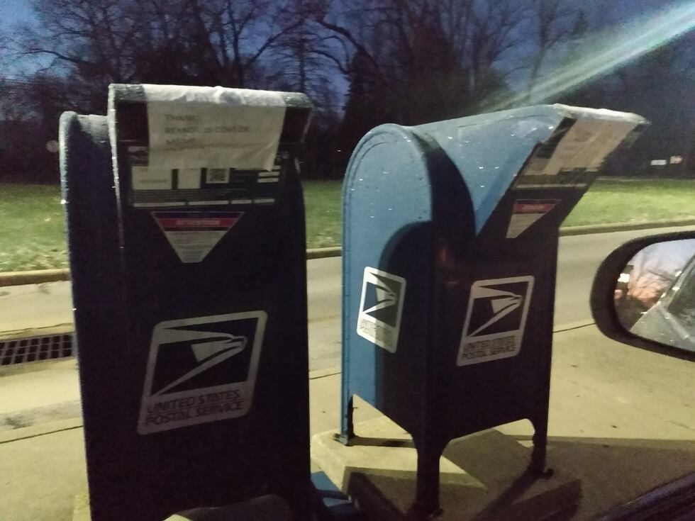 The mailboxes outside the post office on Bancroft have been closed off “in an abundance of...