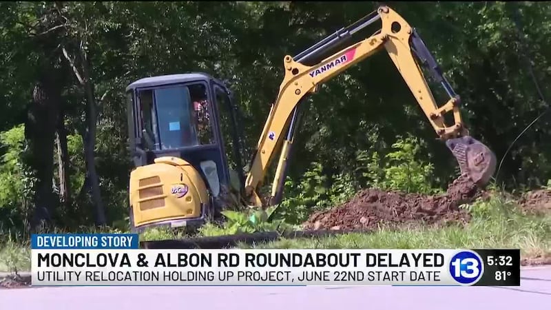 Project at Monclova and Albon roads now scheduled to begin June 22