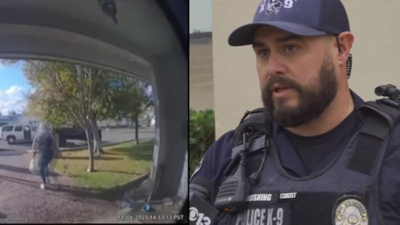 A Marine vet's gift was returned by an officer after it was stolen off his porch.