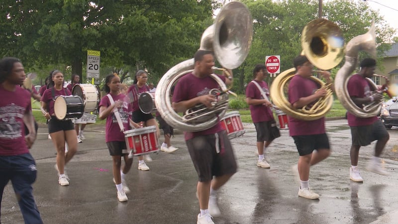 Images from the OWE Fest Parade in Toledo on June 6, 2026 show local organizations, bands and...