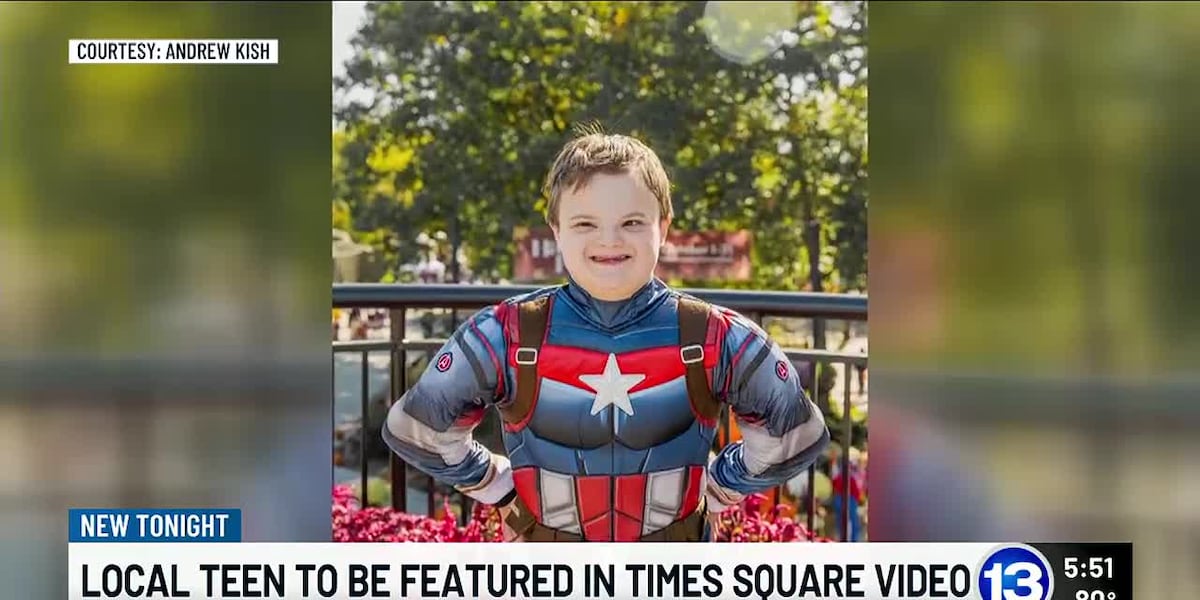 Local teen to be featured in National Down Syndrome Society’s Times Square video