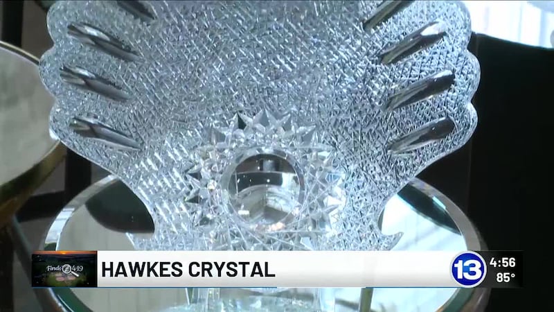 James Starks visits Hawkes Crystal in Tiffin, OH.