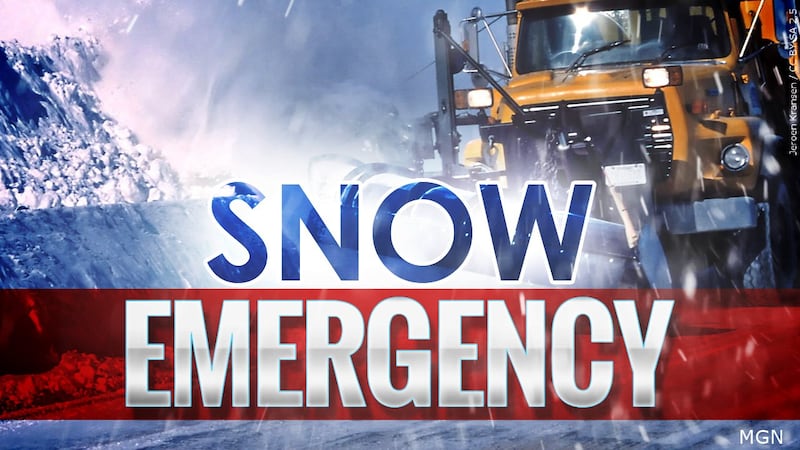 A Snow Emergency is in effect for Cedar Rapids.