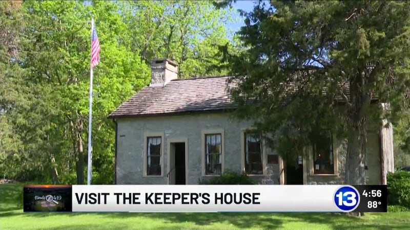 James Starks visits the Keepers House in Marblehead, OH.