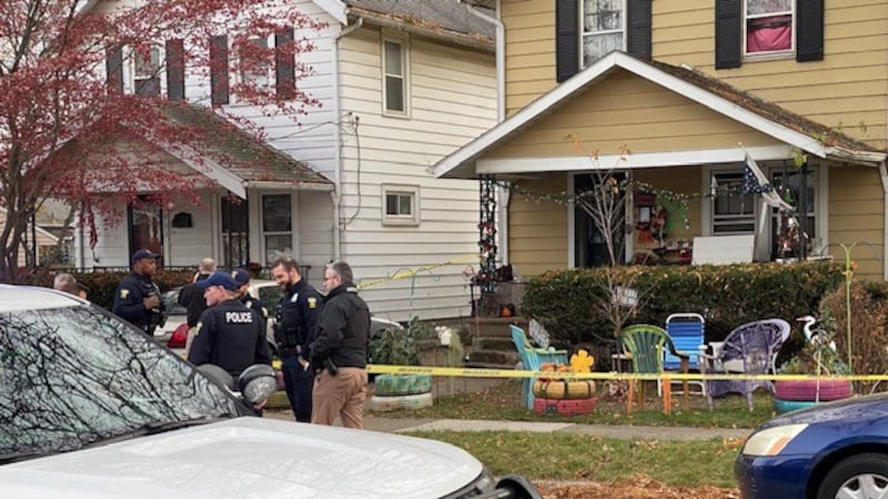 Police investigate a shooting in the 1800 block of Balkan Place in Toledo on Nov. 24, 2025.