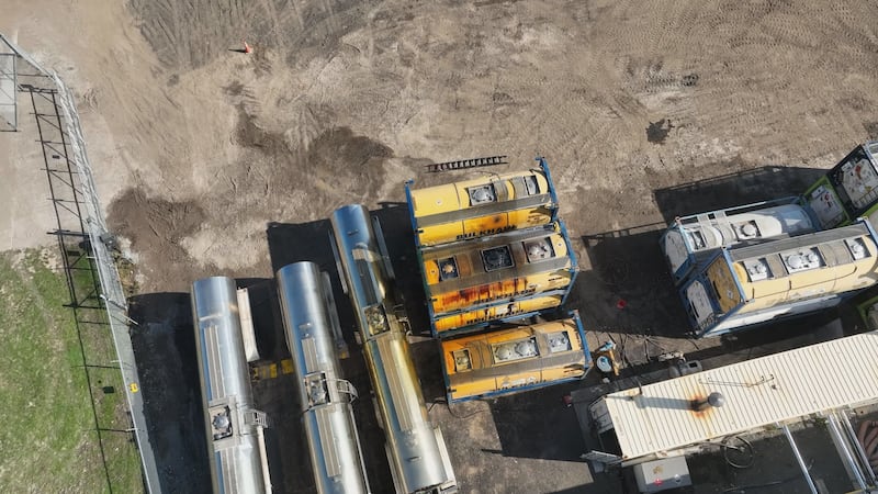 13 Action News drone footage shows the site of the GMA chemical leak in Toledo as officials...