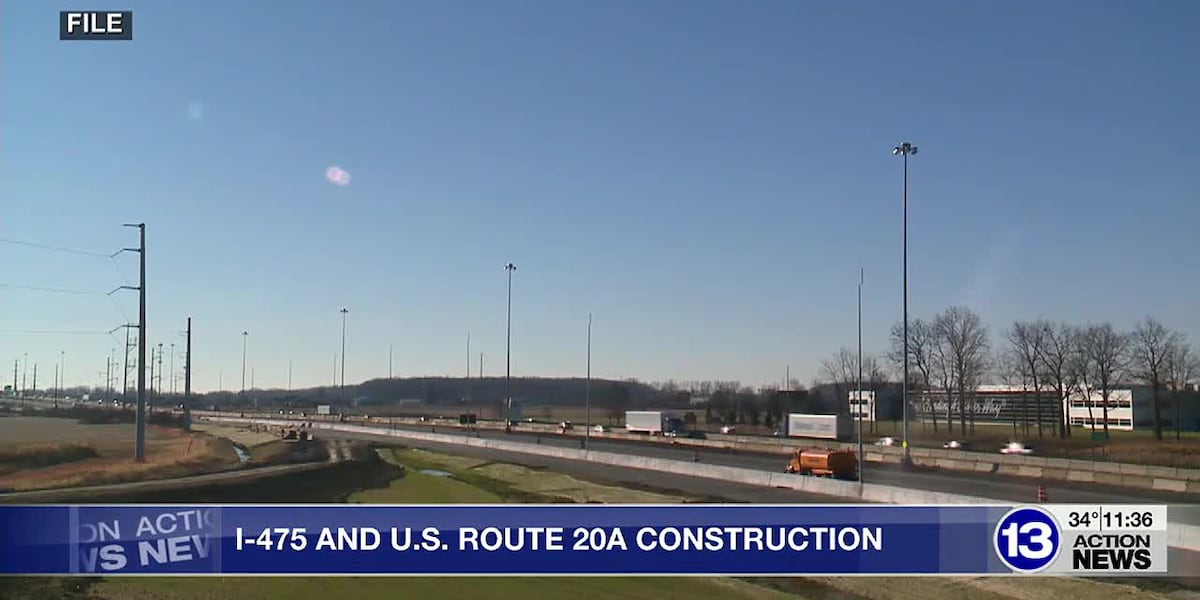 What you need to know about ODOT I-475 and U.S. 20A traffic changes ...