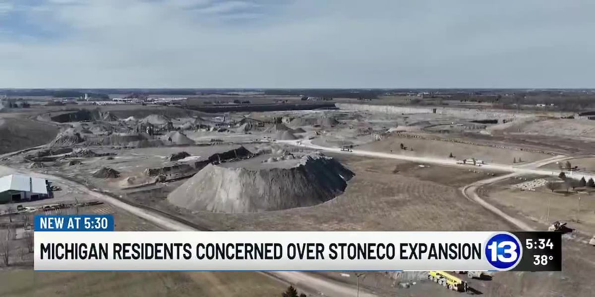 Stoneco Michigan residents raise concerns over dry wells and Stoneco expansion