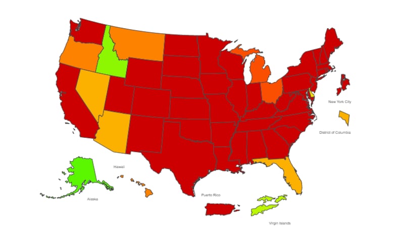 Flu was widespread in Puerto Rico and 47 states. In Hawaii, Oregon, Idaho, the District of...