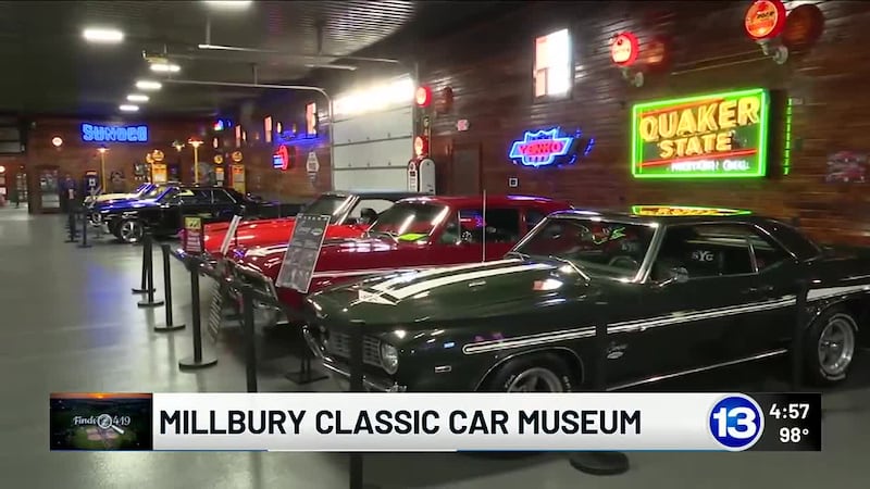 James Starks visits Millbury classic car museum