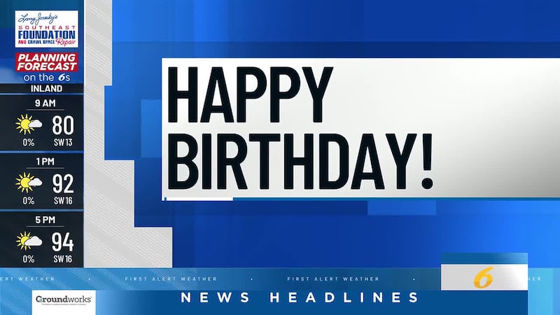 Submit your birthdays and anniversaries at least two weeks in advance.