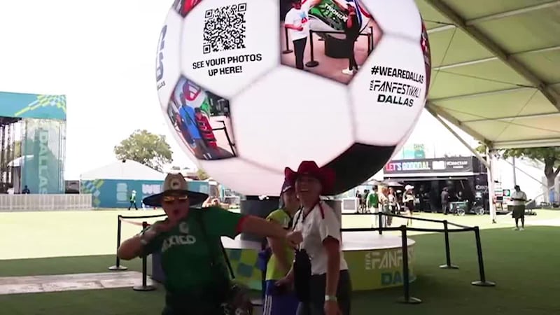 Take a look inside a World Cup fan venue in Dallas, Texas. (Source: CNN via CNN Newsource)