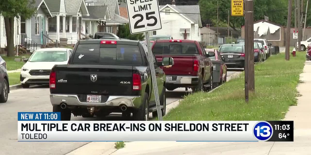 Neighbors report rise in car break-ins across Toledo neighborhood