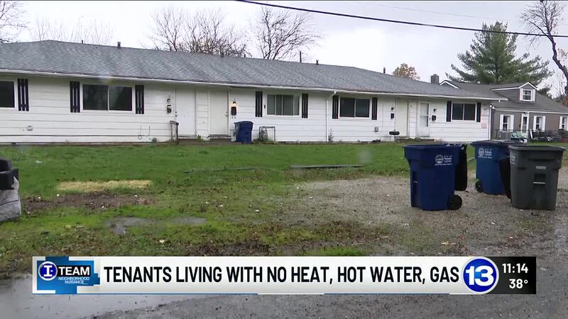 Some residents of a Toledo apartment building said they have no heat, no water and no way to...